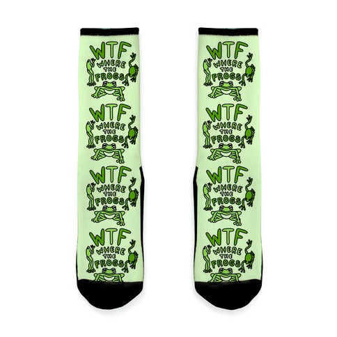 WTF Where The Frogs Socks